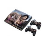 Sexy Girl Fashion Skin Decal for Ps3 Playstation 3 Slim Console &Controller