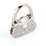  Metal Rhinestone Folding Handbag Purse Table Hook Hanger Holder