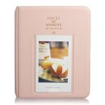 64 pockets mini album case storage for polaroid photo fujifilm instax film size - pink