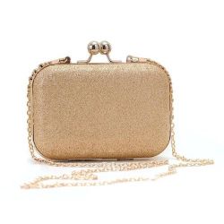   Clutch Hand Shoulder Bag Women PU Leather Shoulder Bag Gold