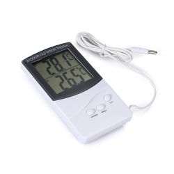   Digital thermometer inside outside temperature probe
