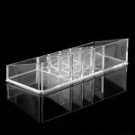  clear acrylic cosmetic organiser lipstick brush holder makeup storage case