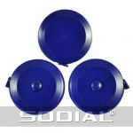  3 Pcs 150cm 60 inch Push Button Blue Case Soft Retractable Tape Measure