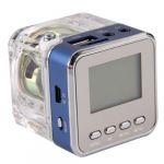  mini digital portable music mp3/4 player micro sd/tf usb disk speaker fm radio (blue)