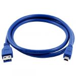  Blue Superspeed USB 3.0 Type A Male to Mini B 10 Pin Male Adapter Cable Cord