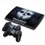 Skin Sticker Cover Decal For PS3 PlayStation Super Slim 4000 + 2 Controllers #05