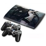 Skin Sticker Cover Decal For PS3 PlayStation Super Slim 4000 + 2 Controllers #11