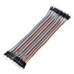  40pcs 20cm 2.54mm male to male Breadboard jumper wire cable for Arduino
