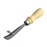  1pc Wood Handle Adjustable Outside Edge Creaser Leather Craft Tools Diy Handmade