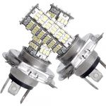  2 Car VEHICLE AUTO H4 120 SMD LED Light Bulb Lamp 12V