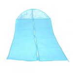 Non-woven Fabric Storage Garment Cover Protector Bag with Translucent Top for Suit Dress Clothes Dustproof Medium Size Blue