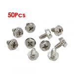  50 PCS Quadrex Head Short Computer Case Motherboard Screws