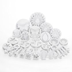  10 Sets Sugarcraft Cake Decorating Fondant Icing Plunger Cutters Tools NEW(Leaf,Blossom ,Daisy,Big Sunflower,Star,heart,Butterfly,Rose,Calyx,Carnation,Other)