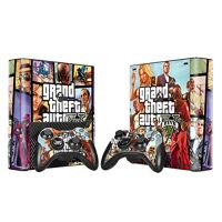 GTA V Skin Sticker Cover For XBOX 360E Console +Free Controller Decal TN35 GTA V Skin Sticker Cover For XBOX 360E Console +Free Controller Decal TN35