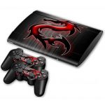 Skin Sticker Decal For PS3 PlayStation 3 Super Slim 4000 +2 Controllers #92
