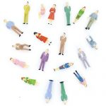  100pcs Painted Model Train People Figures Scale O (1 to 50)