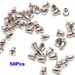 50Pcs Bullet-Shape Copper Earring Back Stoppers---Silver Tone 50Pcs Bullet-Shape Copper Earring Back Stoppers---Silver Tone