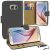 Samsung Galaxy S6 - Premium Leather Book Wallet Case Cover Pouch + Screen Protector With Microfibre Polishing Cloth + Touch Screen Stylus Pen