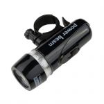  New Black Bike Bicycle 5 LED Power Beam Front Head Light Torch Lamp
