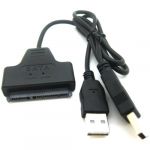  USB 2.0 USB2.0 to 2.5 7+15P 22P SATA 2.0 II HDD/SSD Adapter Converter Cable