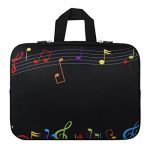 17 17.3 17.4 Music Note Notebook Laptop Sleeve Handle Bag Case