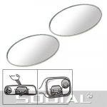  2 Pcs Round Stick-On Convex Blind Spot Mirror Set
