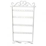  HOT Jewelry Earrings Ear Stud 48 Hole Showcase Display Holder Stand White