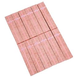  12 x Pink Long Luxury Card Gift Boxes Watch Display Box For Pendant