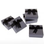  5 Black Square Bracelet Bangle Gift Box Case 3.5x1.3 HOT