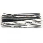  100 Pcs Silver Metallic Twist Ties for Cello Candy Bags Party 8cm