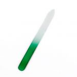  5.5 Inch Aqua Crystal Glass Nail File for Natural and Acrylic Nails--Durable Case Double-Work Sides--Green