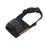 Black Nylon Mesh Pet Dog Anti Bites Bark Soft Muzzle XS