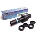 Tactical 4x21 Optic Sniper Scope Reticle Sight 11mm Weaver Mount For Rifle