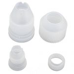 2pcs Cake Couplers Icing Piping Nozzles Pastry Bag Tips Adaptor Sugarcraft Tool
