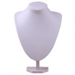  Mannequin Bust Jewelry Necklace Pendant Earring Display Stand Holder white-XL