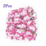  2x Artificial Azalea Garland Flower Vine Wedding Garden Decoration - Pink and White