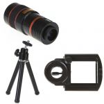  8X Zoom Universal Mobile Phone Telescope Long Focal Camera Lens with Mini Tripod