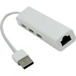  3 port USB Notebook Card Multi-function Lan Adapter For MacBook Air Laptop PC