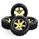 Tires Wheel Rim 4Pcs For RC 1/10 Rally Racing Off Road Car PP0487+D6NKG