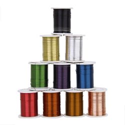  10 Rolls of Copper Wire Beading Thread Cord for DIY Jewellery Making Mixed Color---0.3mm