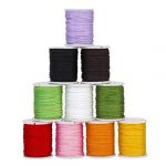  10 Rolls of Nylon Beading Thread Cord for DIY Jewellery Making Mixed Colors---0.8mm