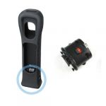  NEW Black MotionPlus Adapter + Silicone Case For Nintendo Wii Remote