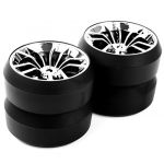 TOP Drift Tires Tyre & Wheel Rim Fit HSP 1:10 RC On-Road Car SBDC+PP0367 4PC