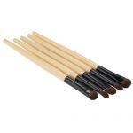 5pcs Wood Professional Eye Shadow Makeup Cosmetic Brush Handle 16cm