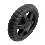  a12101600ux0433 rubber hot wheel travelling luggage cart - black (2 pieces)