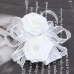 1Â¡ÃWrist Corsage Flower Wedding Party Prom--White