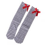  1-6 Years Kids Girls Princess Knee High Socks w/ Bowknot