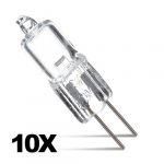  10X G4 Warm White JC Halogen Capsule Bi-Pin Light Bulb Lamp Clear 10 Watt 12v