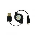  Universal Retractable USB Data Cable with Micro USB Plug (For Palm, BlackBerry, Motorola, LG, Samsung, Nokia and More)