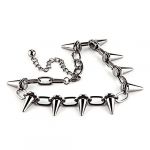 Metal Spikes Studs Rivets Punk Goth Necklace Choker Collar